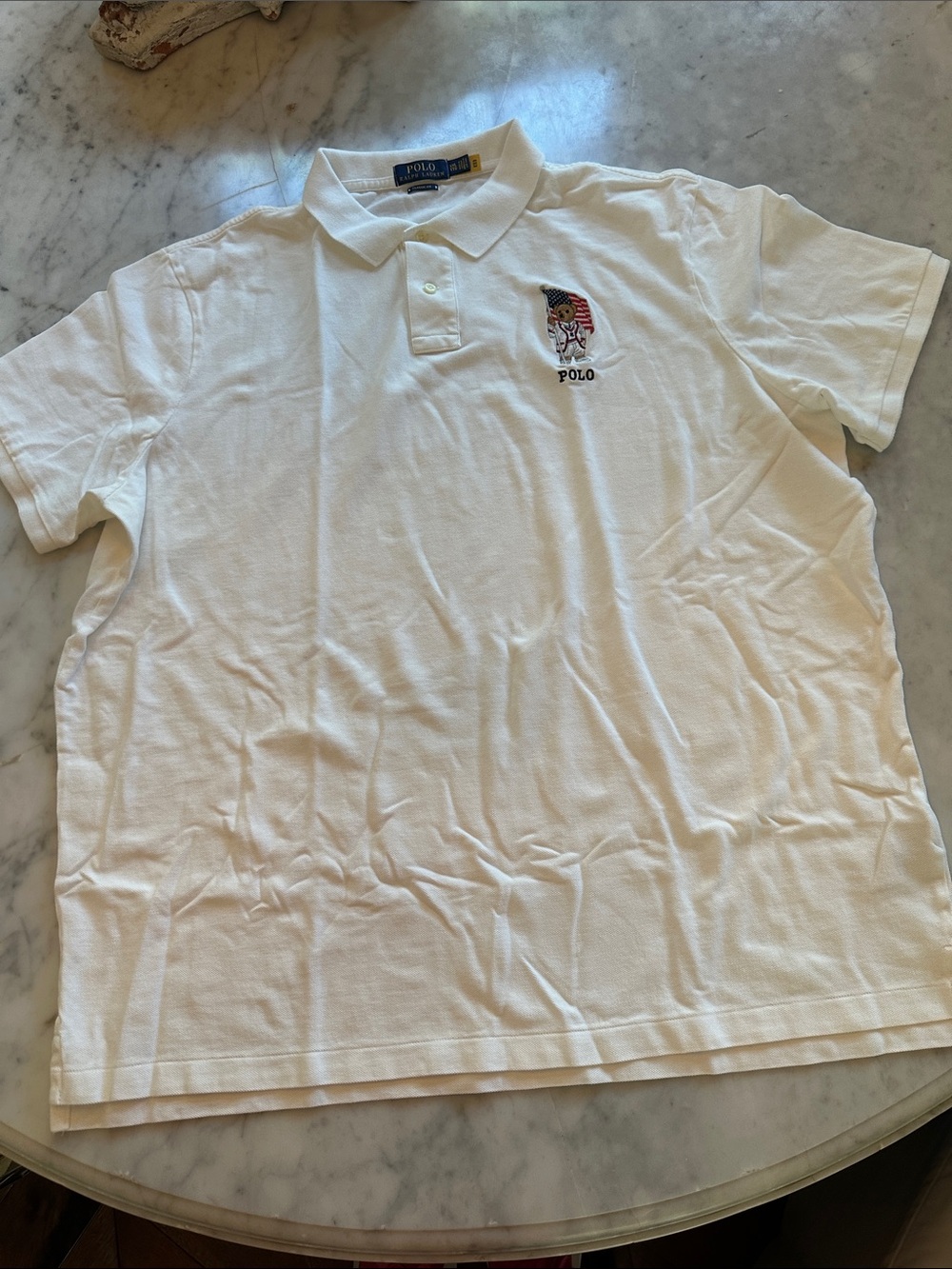 Polo Ralph Lauren, Polo Bear with American Flag, Polo. XXL. NWOT